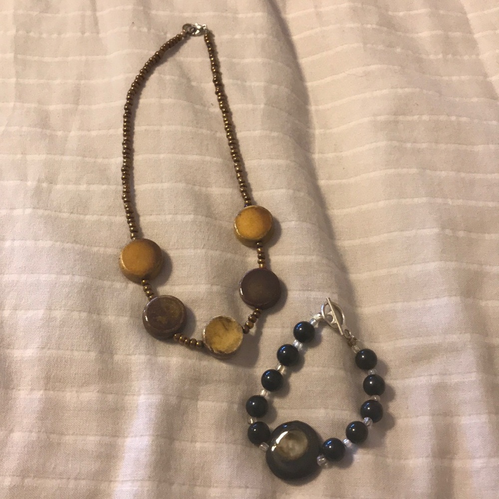 Bracelet and necklace combo